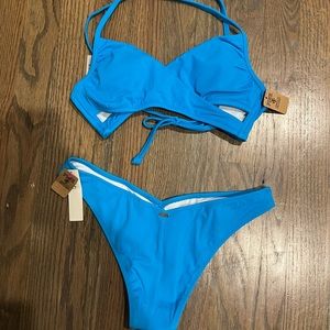 Victoria secret bikini for sale in baby blue. Size small